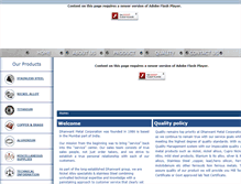 Tablet Screenshot of dhanwantmetal.com